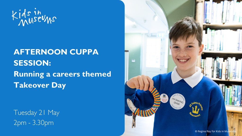 Takeover Day was created to empower museums to give young people meaningful roles within their institutions. Over 5,000 children and young people now take part every year. Join us for a free online briefing to find out how to get involved this year: bit.ly/3IzP9Zc