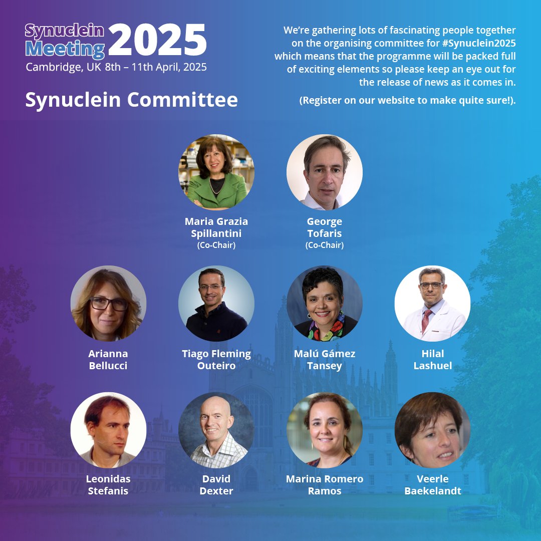 Delighted at the response to this event, lots of people registering, do so today if you haven't already! ➡️➡️➡️
tinyurl.com/Synuclein25 #synuclein2025 #syn2025