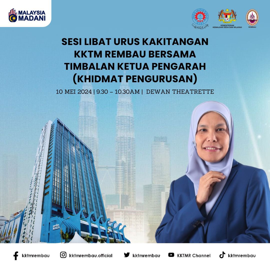 Sesi Libat Urus Kakitangan KKTM Rembau bersama TKP (Khidmat Pengurusan).

#kktmrembau #kktmr #artdesigncollege #tvetmara #tvet #artanddesign #designcollege #designinstitute #futuredesigner #mara #majlisamanahrakyat #ipma #designskills
#creativeindustry #industrikreatif