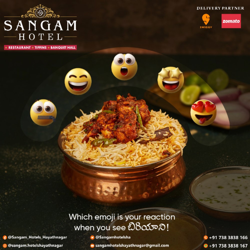 Which Emoji is Your Reaction When You See Biryani??@Sangamhotelsha

#biryani #food #foodie #indianfood #foodporn #chickenbiryani #foodphotography #chicken #biryanilovers #foodblogger #foodstagram #instafood #foodlover #biryanilove #yummy #foodgasm #delicious #foodies