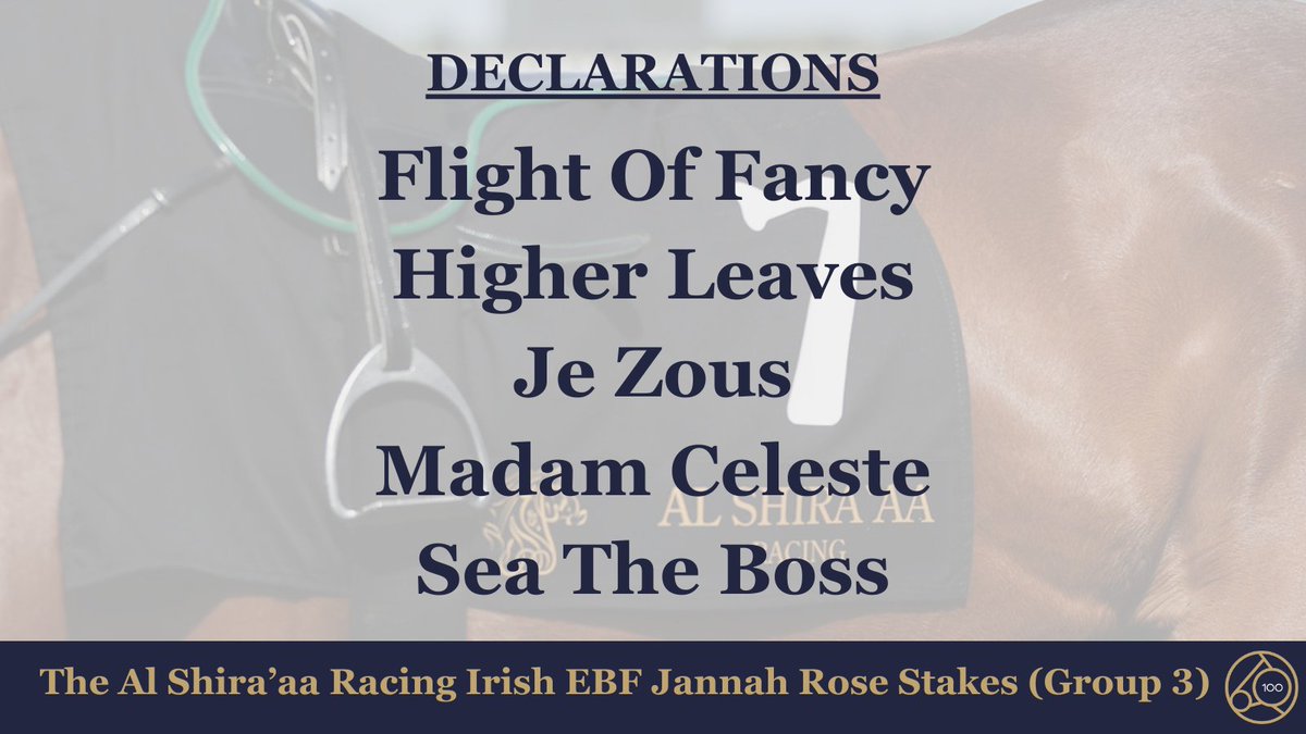 🌹5 classy fillies from 5 different stables will head to post in The Group 3 @alshiraaracing @IrishEBF_ Jannah Rose Stakes on Saturday Sometimes serving as an Epsom Oaks Trial race Flight Of Fancy still holds an entry in the English Classic Declarations👉shorturl.at/gBI28