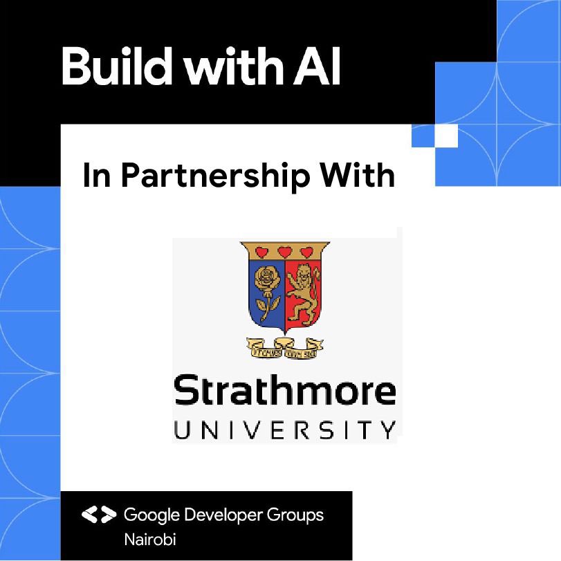 We're thrilled to announce @StrathU as our official venue partner for the upcoming @GDG_Nairobi #BuildWithAI The world class university will provide a space for innovation and collaboration . @gemini @googledevs RSVP closed soon , grab a ticket here : gdg.community.dev/events/details…