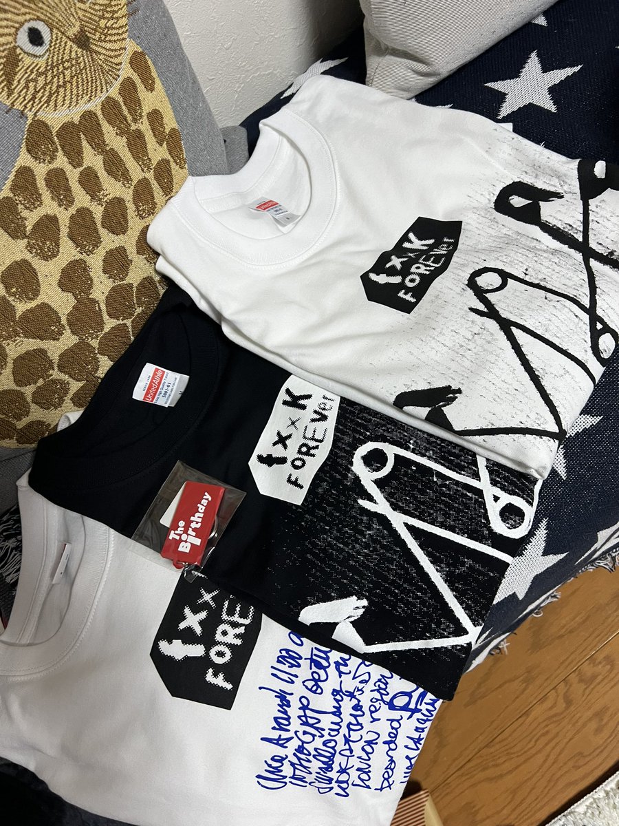 Tシャツが届いた。
可愛い😍
(そしてZOZOで何買ったっけ？)

 #TheBirthday