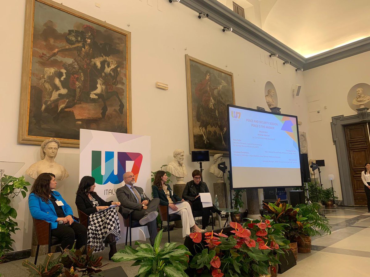 Honored to speak at the W7 Summit on equal opportunities, highlighting #G7Italy's commitment to gender equity in climate, energy, environment. Emphasized the pivotal role of women and girls as leaders in tackling climate challenges and advancing gender equality @Women7official