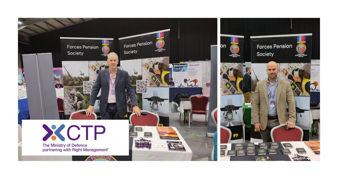 Always great to be at the @CTPinfo employment fair. Are you attending? Then do come over to the stand with your questions, and find out more about us. forcespensionsociety.org #ArmedForcesPensions #ArmedForces #Resettlement