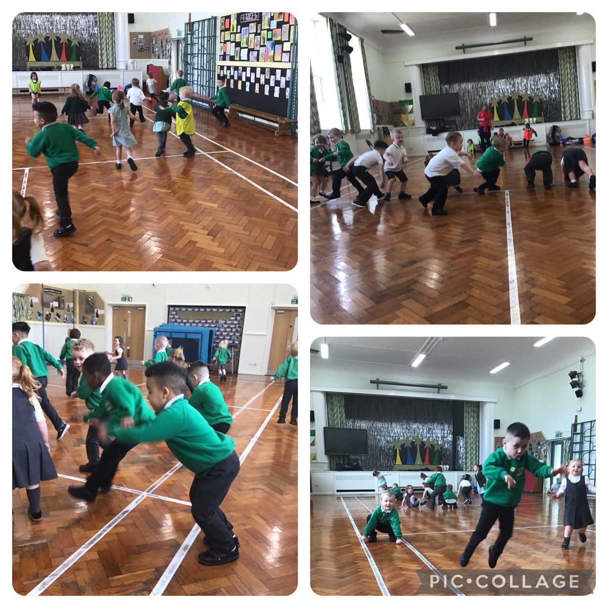 💚🌟 Nursery have been developing their jumping and coordination skills #physicaldevelopment @AETAcademies @CNicholson_Edu @vianclark 🌟💚