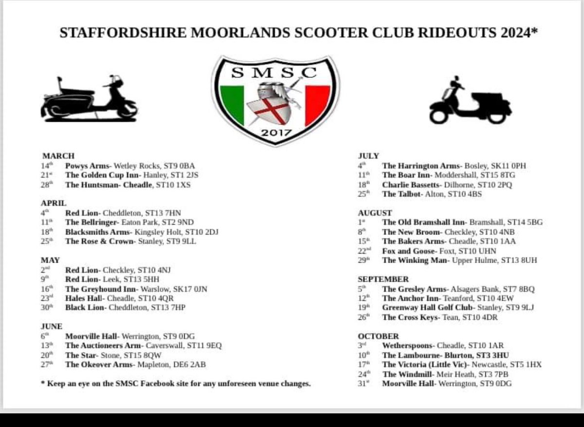 Sorry it’s a bit
Late had a problem with the account. 2024 Run List 👍