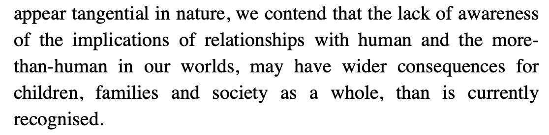 @TIGERSEYAcad @TIGERS_UK @grahammusic1 @MoralLandscapes @GeorgeMonbiot @guardian 5. 'We contend that the lack of awareness of the implications of relationships may have wider consequences for children, families and society than is currently recognised.' Yes. Yes. Yes.