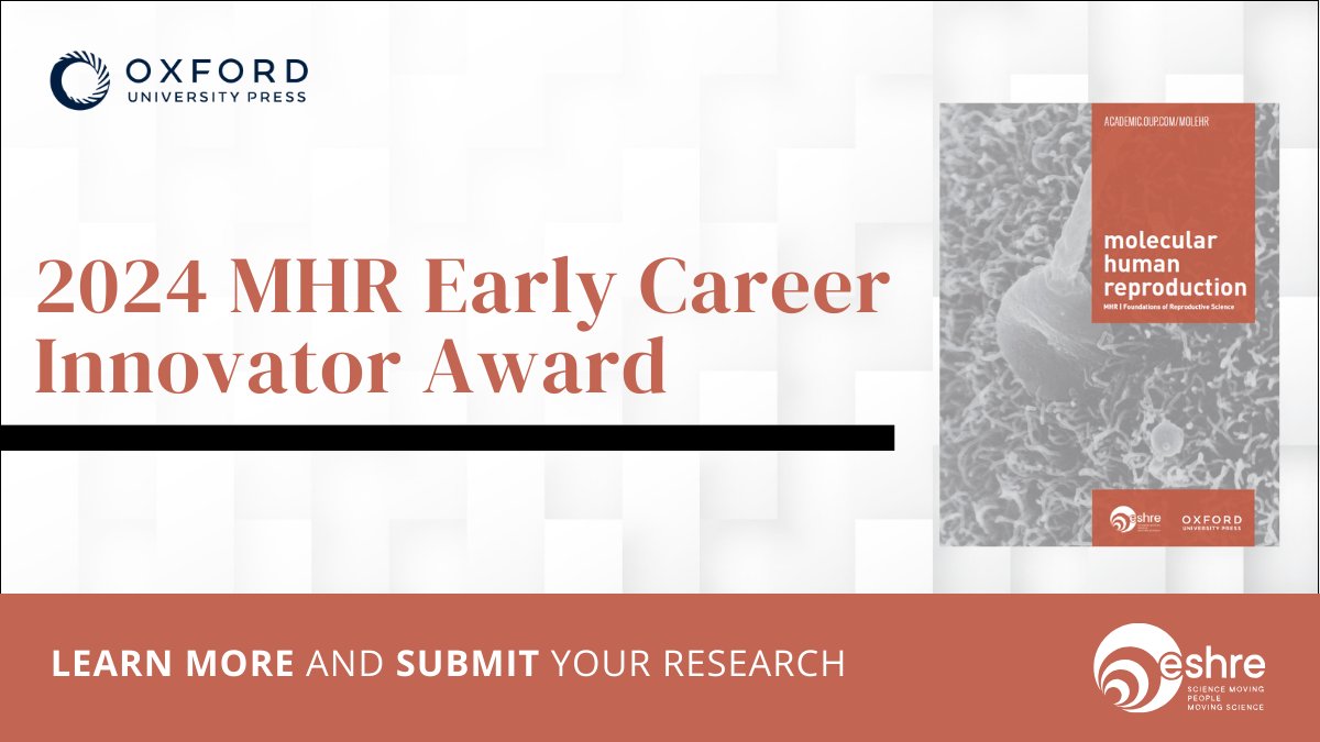 Are you an early career scientist within 10 years of an independent position? Showcase your innovative research in MHR’s Early Career Innovator Series and compete for the 2024 Early Career Innovator Award! Learn how: oxford.ly/3wCJNdn #ScienceInnovation #EarlyCareerAward