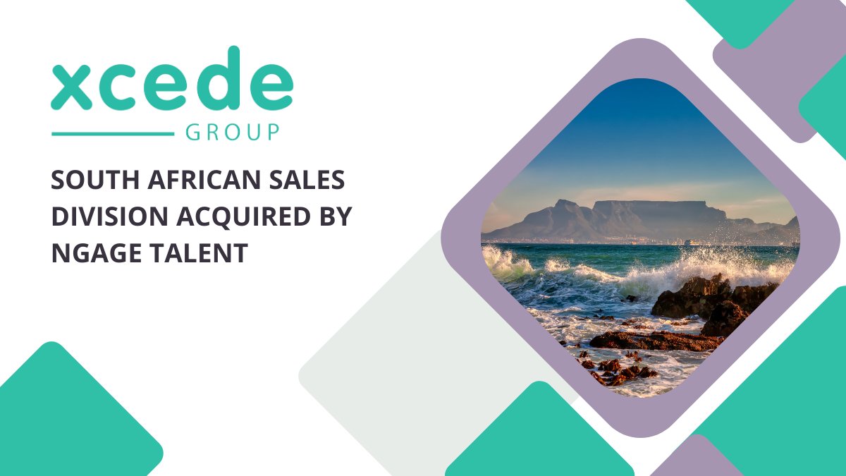 We are pleased to announce that Xcede Group’s South African sales division has been acquired by nGAGE Talent 🤝✨

Click here to read more  ⬇️
xcedegroup.com/blog/Xcede-Gro…

#acquistion #sale #newventure #thankyou
