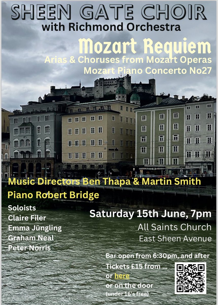 We’ll be performing with @sheengatechoir on June 15th with a feast of Mozart to look forward to. Secure your tickets today!