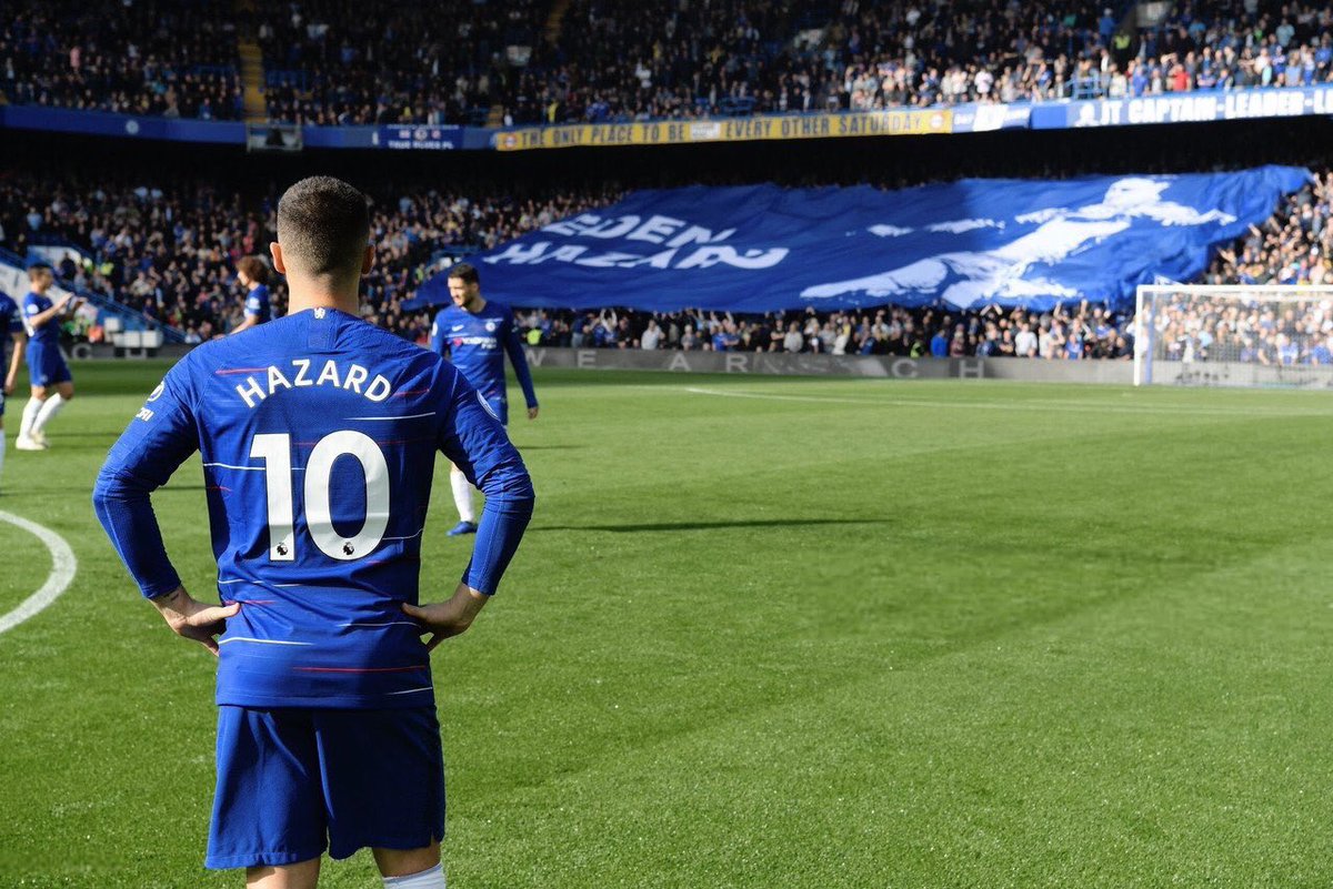 Five years ago today, Eden Hazard's last game at Stamford Bridge, as we progressed to the Europa League Final. 💙