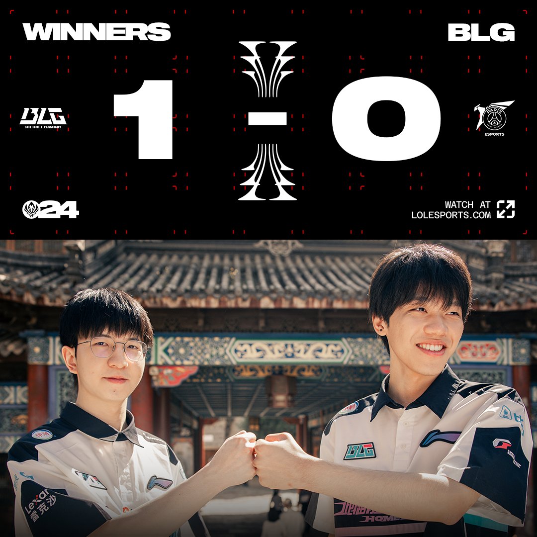 Convincing win in game 1 for @BilibiliGaming! #MSI2024