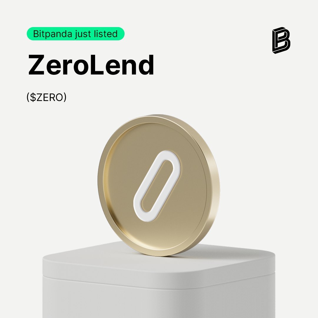 Merci d'accueillir le petit nouveau @zerolendxyz et son token le $ZERO, sur Bitpanda ! 🥰 @zerolendxyz est une place de marché pour les prêts basé sur un L2, un concept novateur qui amène une certaine hype ⚡️ Plus d'informations sur le $ZERO ici 👇 bitpanda.com/en/prices/zero…