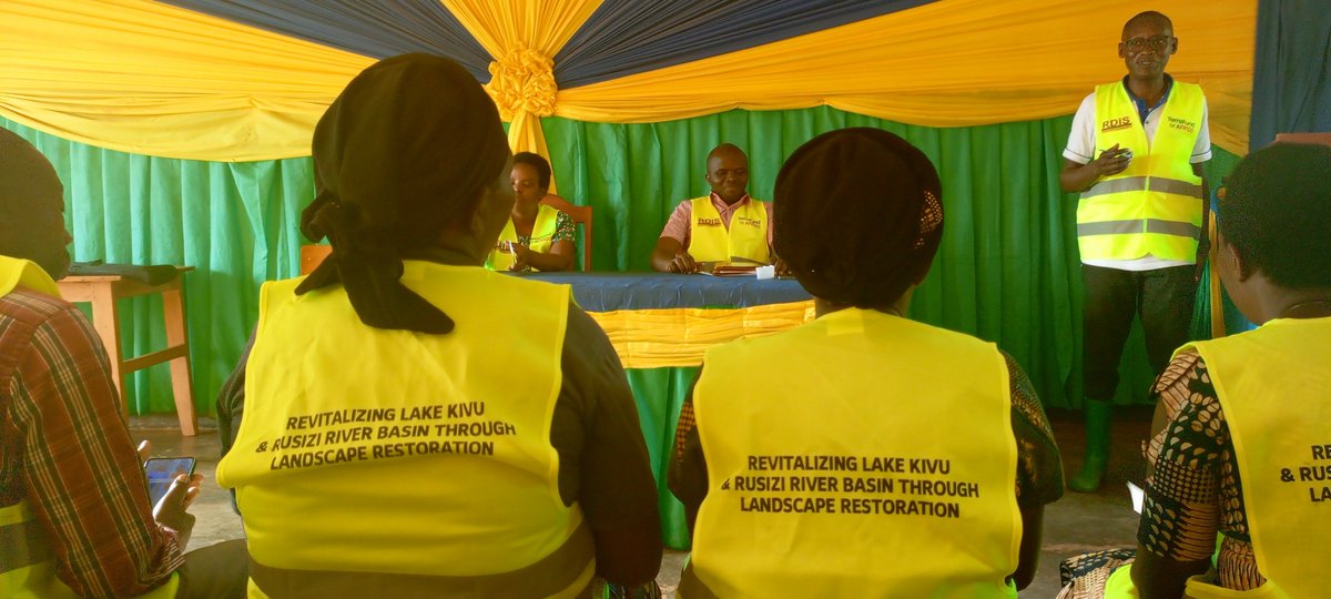 'Engaging local leaders is key to our @RDISforRwanda   #LakeKivuBasin project's success. With support from TerraFund for AFR100, we're ready to revitalize the basin through landscape restoration. #GenerationRestoration @WorldResources @restoreforward @onetreeplanted'