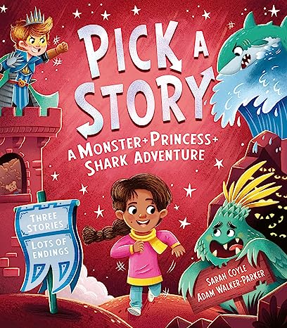 It's PUBLICATION DAY! Pick a Story A Monster + Princess + Shark Adventure is out in the world! Buy your copy here: waterstones.com/book/pick-a-st… Or even better, at your local bookstore! #pickastory #booklovers #bookworm #kidsbook