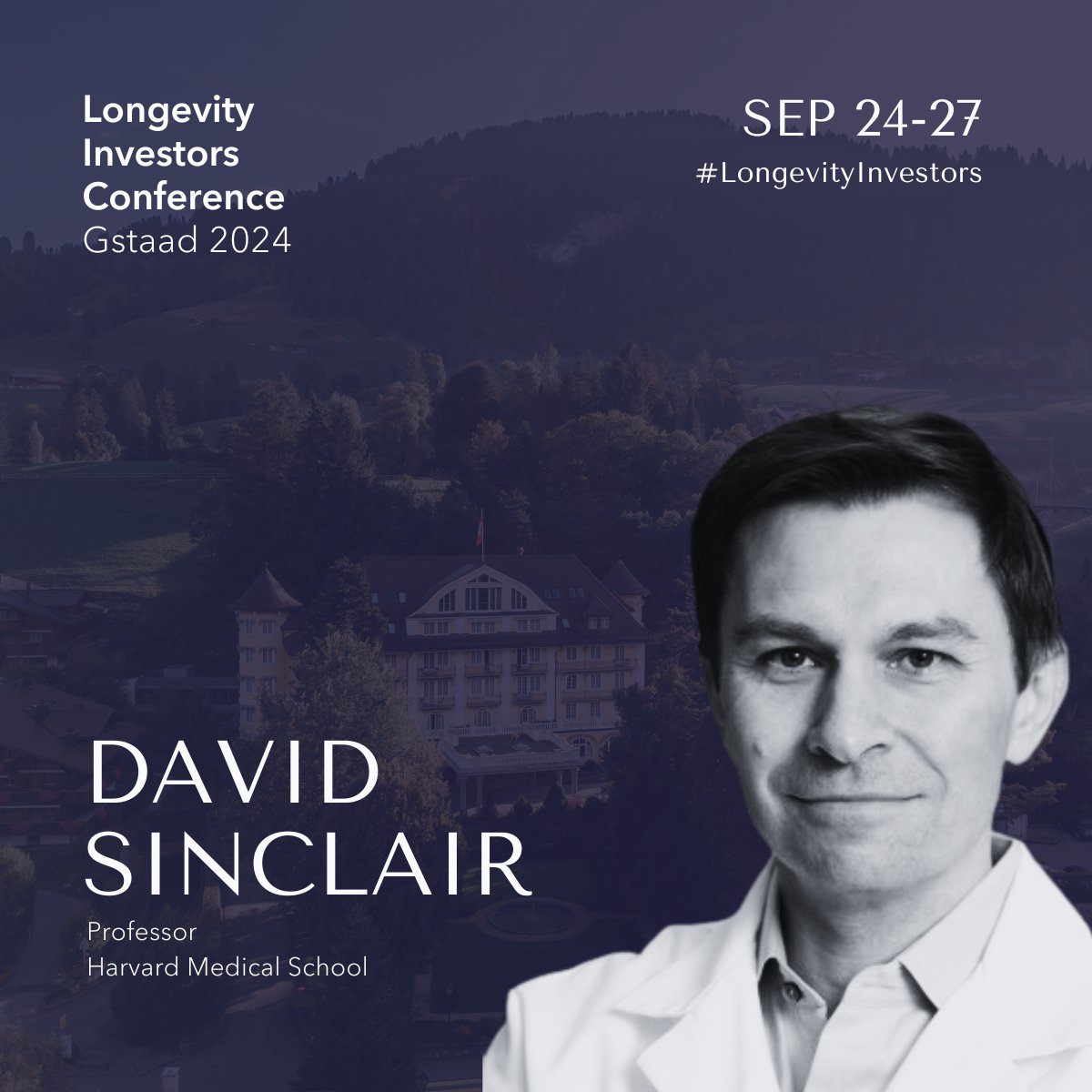 🌟 Exciting News! 🌟 Thrilled to announce that @davidasinclair, renowned longevity researcher and Professor at @davidasinclair, will be joining the lineup of speakers at the Longevity Investors Conference 2024! 🎉 Dr. Sinclair is a trailblazer in the field, known for his
