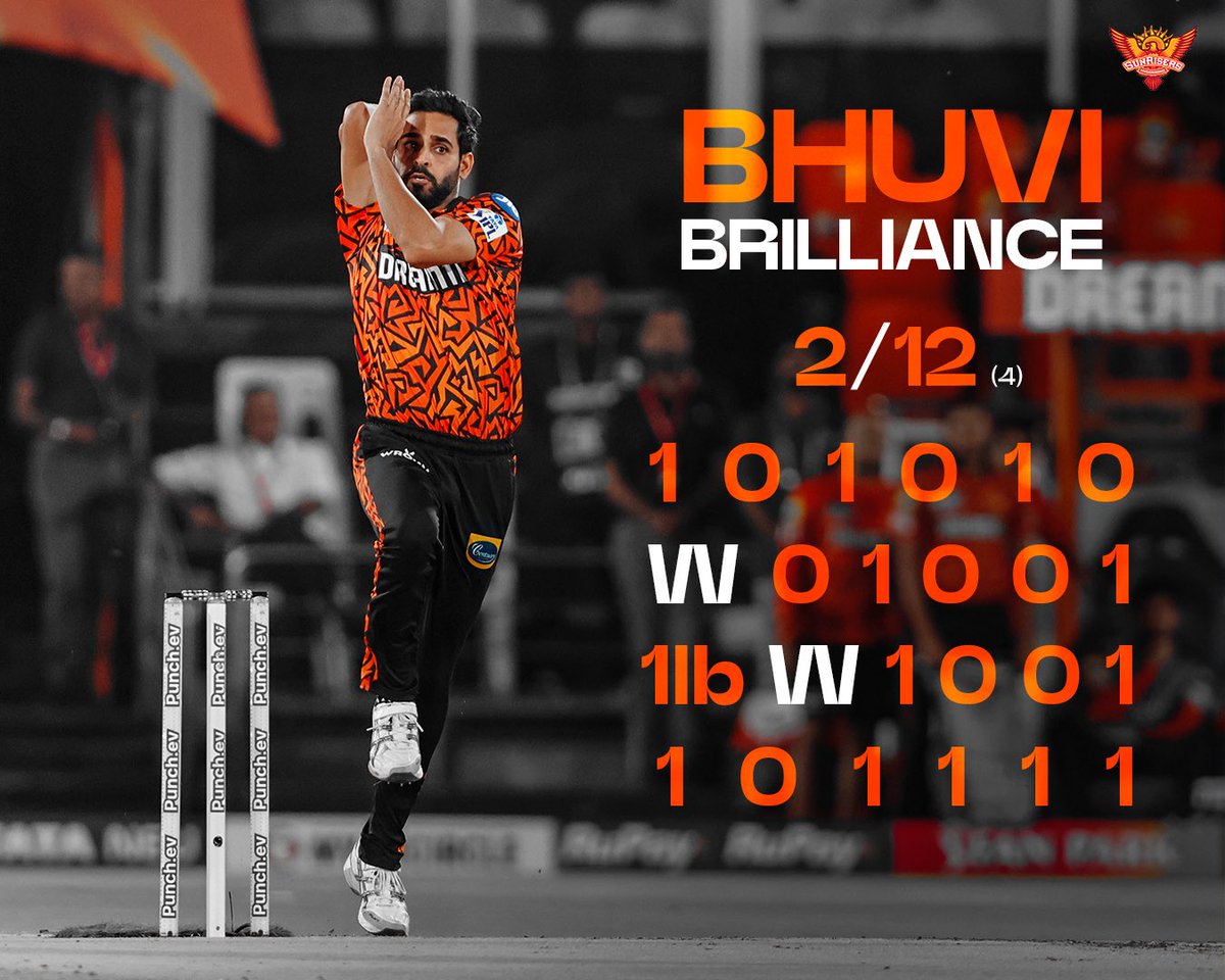 No boundaries conceded ❌
No more than a run a ball ❌

Yep, we couldn’t believe it either 😱✨

#PlayWithFire #SRHvLSG