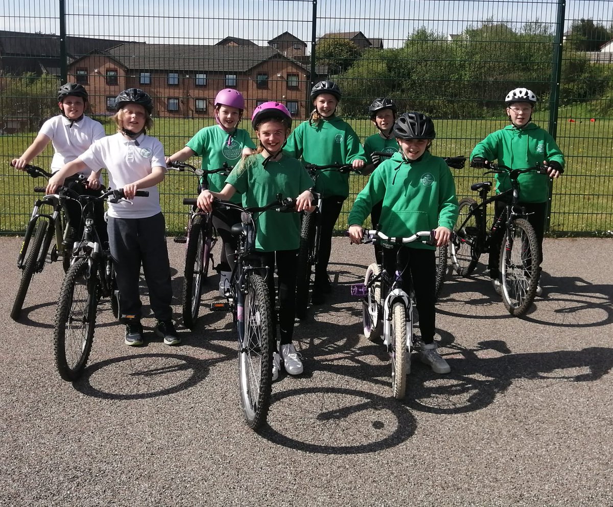 Congratulations to our cyclists who have passed level 2 today 👏👏👏 @StMarysCIW