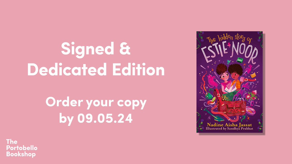 *Very last chance!* Unable to attend? Pre-order a Signed & Dedicated Edition of The Hidden Story of Estie Noor here: theportobellobookshop.com/9781510111608-s