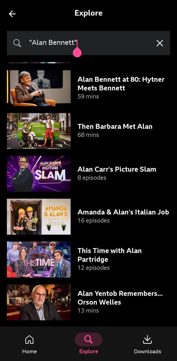 @iansco @NeilKBrand @FXMC1957 There's Talking Heads & interviews and oodles of good things too, including *checks @BBCiPlayer*s crap search facility* Alans Carr & Partridge... Oh... #AlanBennett