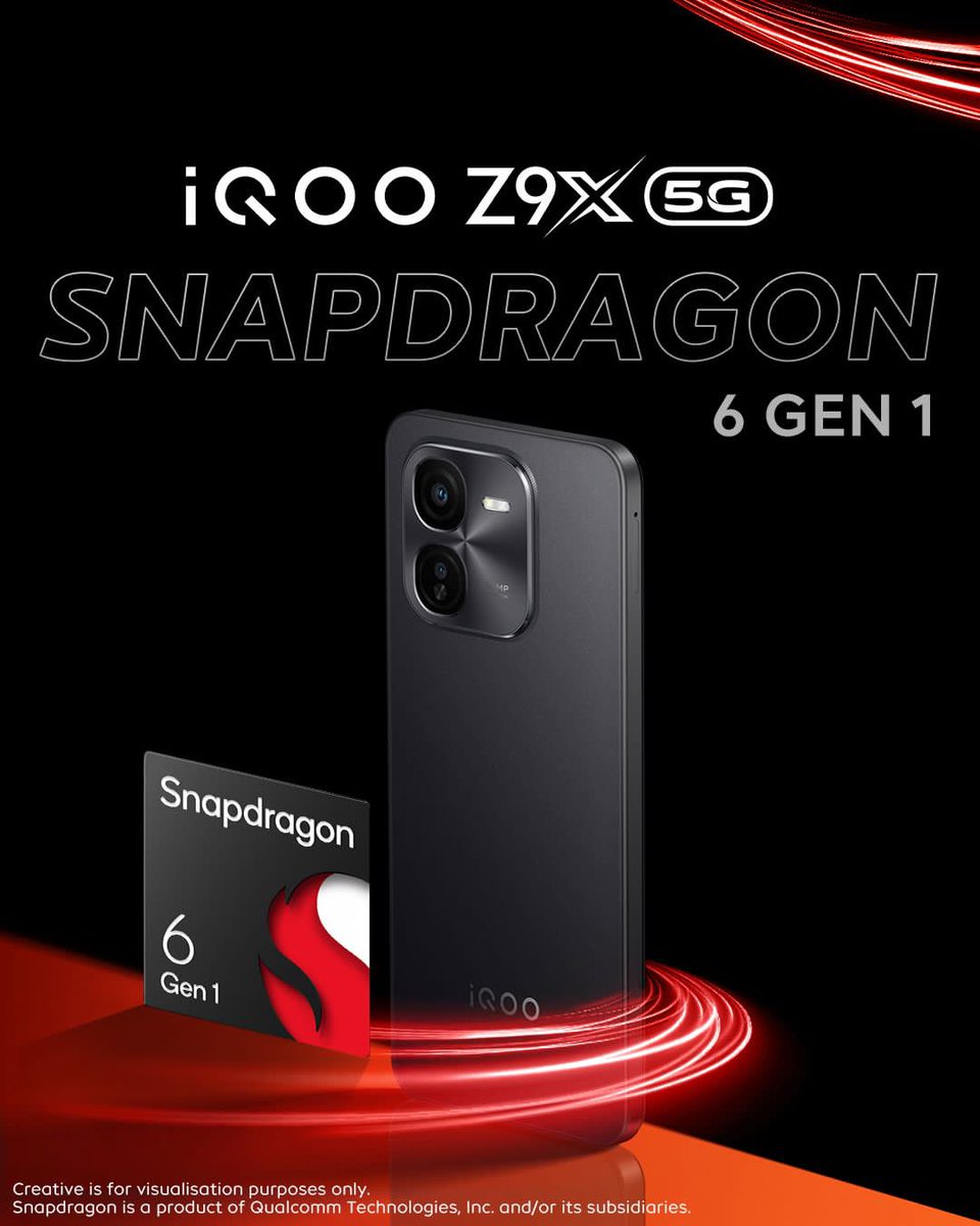 iQOO Z9X 5G coming with MediaTek..!! Nooo... This time No MediaTek, It's Qualcomm..!! Snapdragon 6 Gen 1 with 6000 mAh Battery #iQOOZ9X @IqooInd