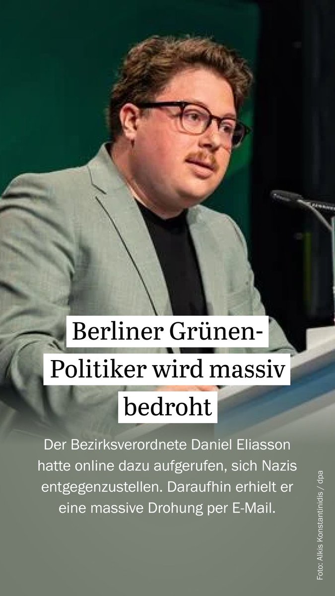 „Zweiter Lübcke“ und antisemitische Hetze: Wie der Berliner Grünen-Lokalpolitiker @daniel3liasson massiv bedroht wird. tagesspiegel.de/berlin/bezirke…