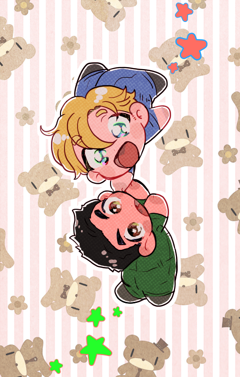 「スミイサ(ルイイサちまちま系 」|hogeのイラスト