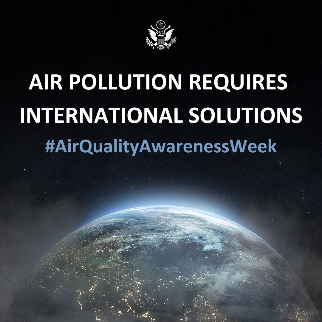 Air pollution is a global problem. Through international cooperation and shared responsibility, we can address this challenge and create a healthier, cleaner future for all ➡ epa.gov/air-quality/ai… #AQAW2024 #AirQualityAwarenessWeek