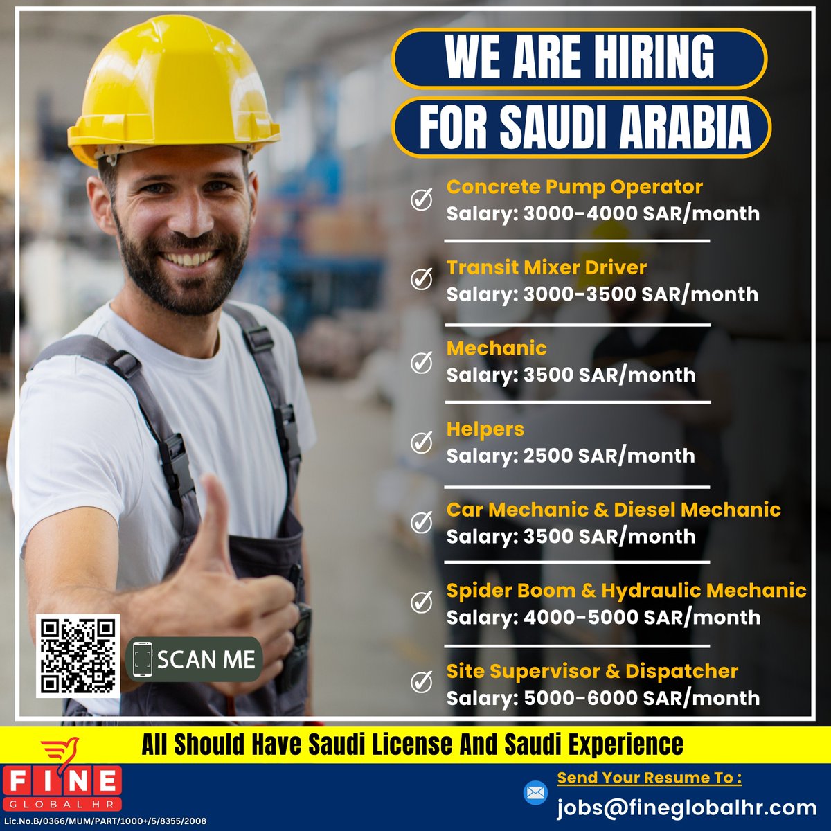 #viralpost #hiring #fineglobalhr #jobs #vacancy #abroad #viral #SAUDI_ARABIA #jobsearch #jobseekers
