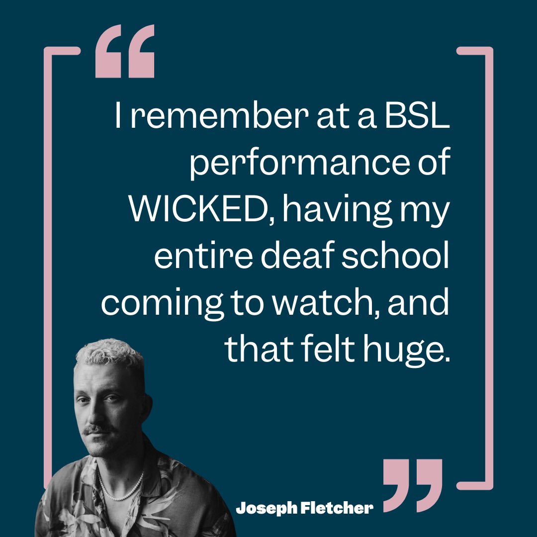“I was told to be “realistic with my career goals” and that performing in the West End wouldn’t be something that was possible” 

As part of Deaf Awareness Week, we shine the spotlight on our amazing ambassador, performer &amp; choreographer <a href="/josephjfletcher/">JOSEPH FLETCHER</a> 
golivetheatre.org.uk/a-spotlight-on…