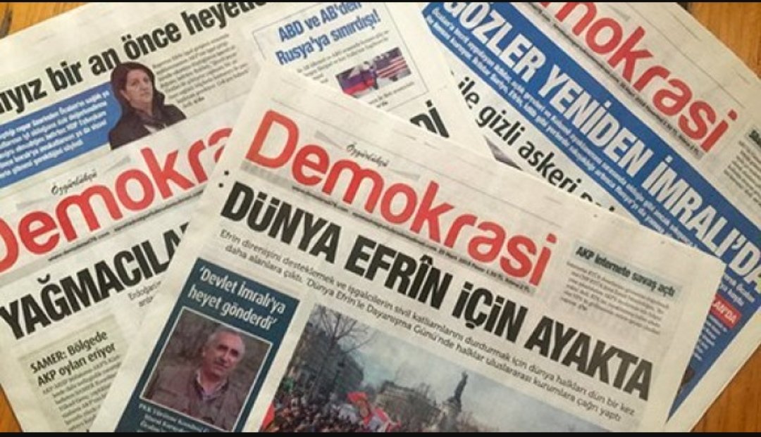 Özgürlükçü Demokrasi gazetesi çalışanlarının yargılandığı davanın karar duruşması görüldü. Mahkeme 5 gazeteci hakkında hapis cezası verdi. Heyet, “örgüte yardım etmek” iddiasıyla Mehmet Ali Çelebi’ye 3 yıl 9 ay, gazeteciler Reyhan Hacıoğlu, İhsan Yaşar, İshak Yasul ile Hicran
