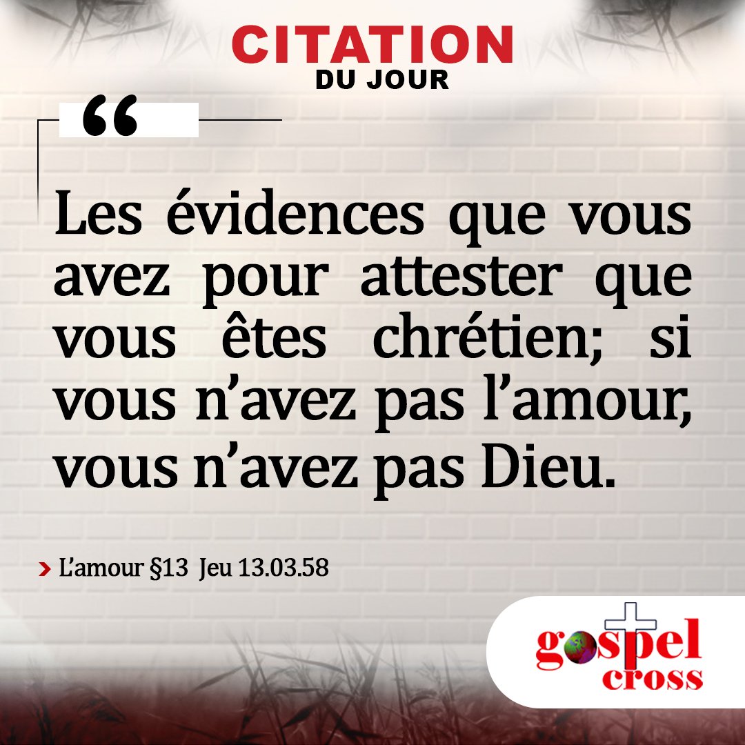 #CitationDuJour 
#Lamour 
#croisseulement #citationdujour  #motivation #gospel #christianisme