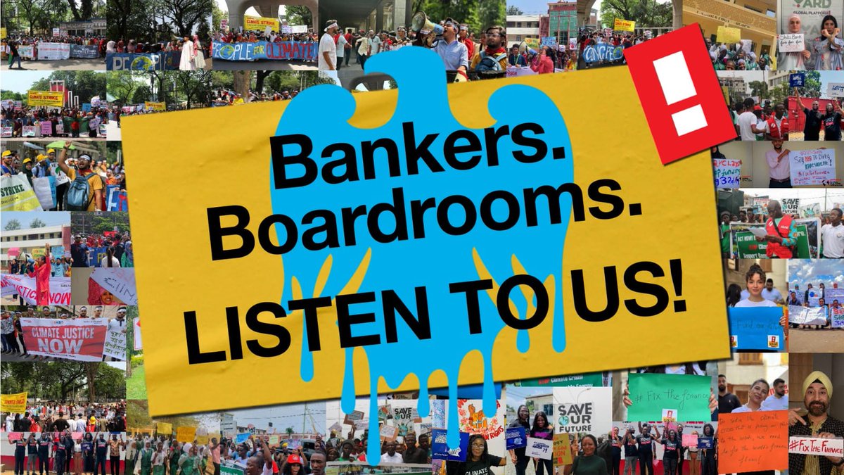 Its true decisions are made inside boardrooms. @Barclays
@BarclaysUK let your financial flow to address climate justice not climate chaos.
#DecarbonizeDecolonize 
#FundOurFuture 
Fix The Finance 
@COP29_Az 
 @christian_aid
 @Oxfam @Fridays4Future @EcoVistaKE