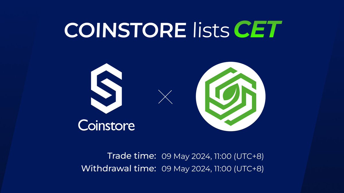 $CET is here to revolutionize decarbonization finance! Tokenize your green investments, safeguard against regulations, earn carbon credits, and drive green innovation. It’s time to transform your investments with $CET at Coinstore. #Coinstore #CETtoken @CarbonEarth1 #TeJran