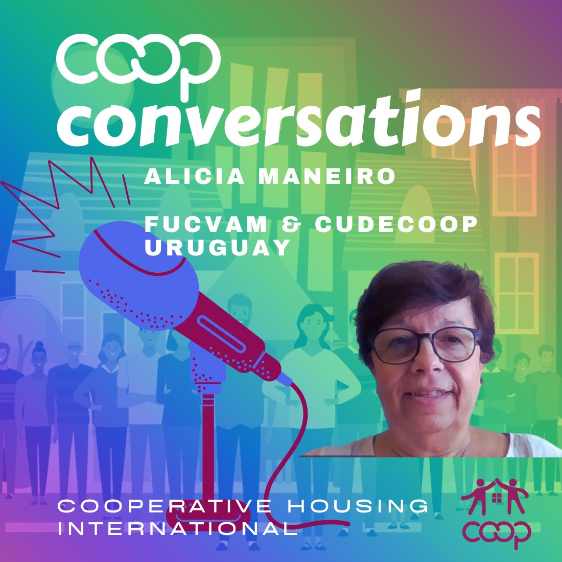 New Coop Conversations Podcast Episode Alicia Maneiro discusses the coop housing model in Uruguay & its unique feature influenced coop housing in Latin America and Europe. Watch the episode on YouTube or listen on Spotify & other platforms.