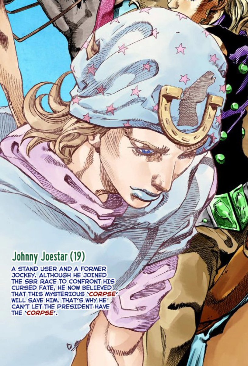 johnny joestar was only 19 when all that shit happened. he shouldve been at the saloon… 😔