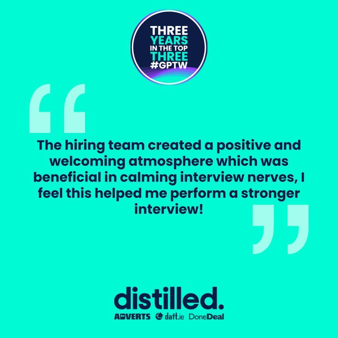 A great candidate experience is something we always strive for at Distilled! That's why we create a welcoming environment to put you at ease! 🌟🤩 

Explore our open roles - distilled.recruitee.com

#greatplacetowork #lifeatdistilled #createwithpurpose #playyourpart #belonghere