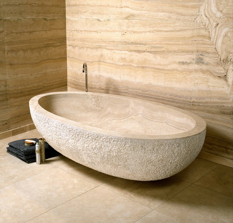 limestonegaller's tweet photo. Egg Bathtub in Ivory Stone, textured exterior 
#limestonegallery #bathroom #bath #bathtub #ivory #limestone #naturalstone #surfaces #walls #floors #tiles #bespoke #design #interiors #interiordesign #luxury #elegant #textures #wallart #floorart #london #parisceramics #deferranti https://t.co/KRy9z4JkKK