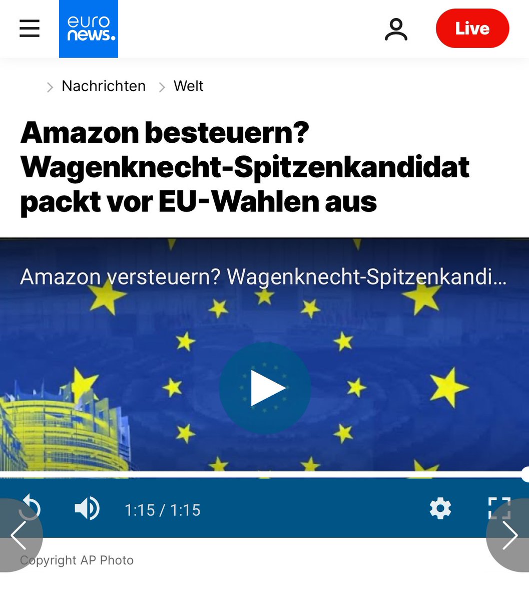 Zum #Europatag Wo die EU liefern könnte und es nicht tut. Amazon und Co. angemessen besteuern. Seit Jahren wird dies mit der Ausrede behindert Luxemburg & Co würden sich quer stellen. Auch die internationale Mindestbesteuerung schafft bei Internet Konzernen ohne feste…