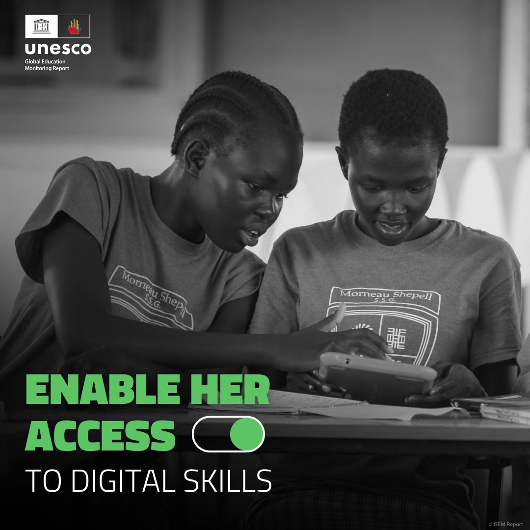 Access to the Internet should be universal, yet 244 million fewer women than men are online. 

It's time to close the digital gender gap and enable girls’ equitable access to ICT skills.  

Learn more @‌GEMReport's #2024GenderReport: ow.ly/7yMi50Rymlk 

#GirlsinICT