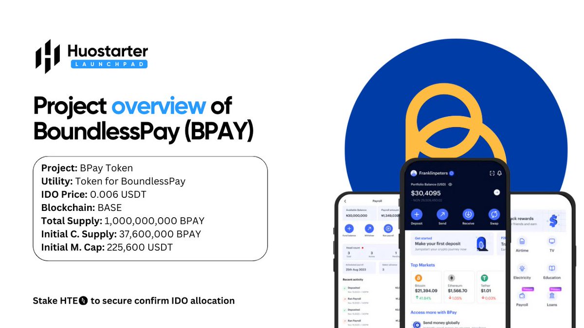 The @boundlesspay has built a strong reputation in the industry by enabling thousands of users to access cryptocurrency and CeDeFi services. You can download its app on the App Store or Google Playstore. This year, BoundlessPay is launching its native token, @bpay_token, and we