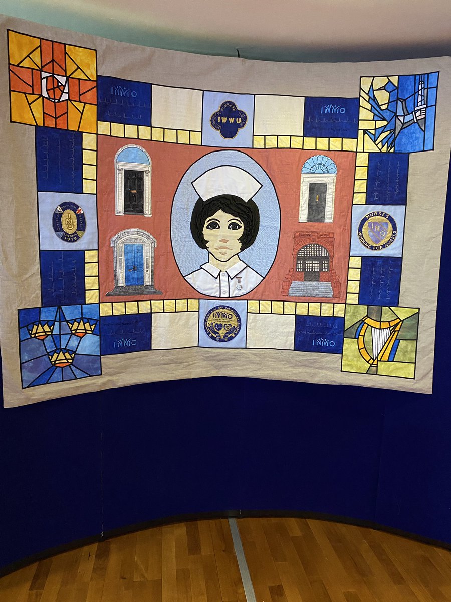 The Robert Ballagh Tapestry at the Irish Nurses & Midwives Organisation annual conference.