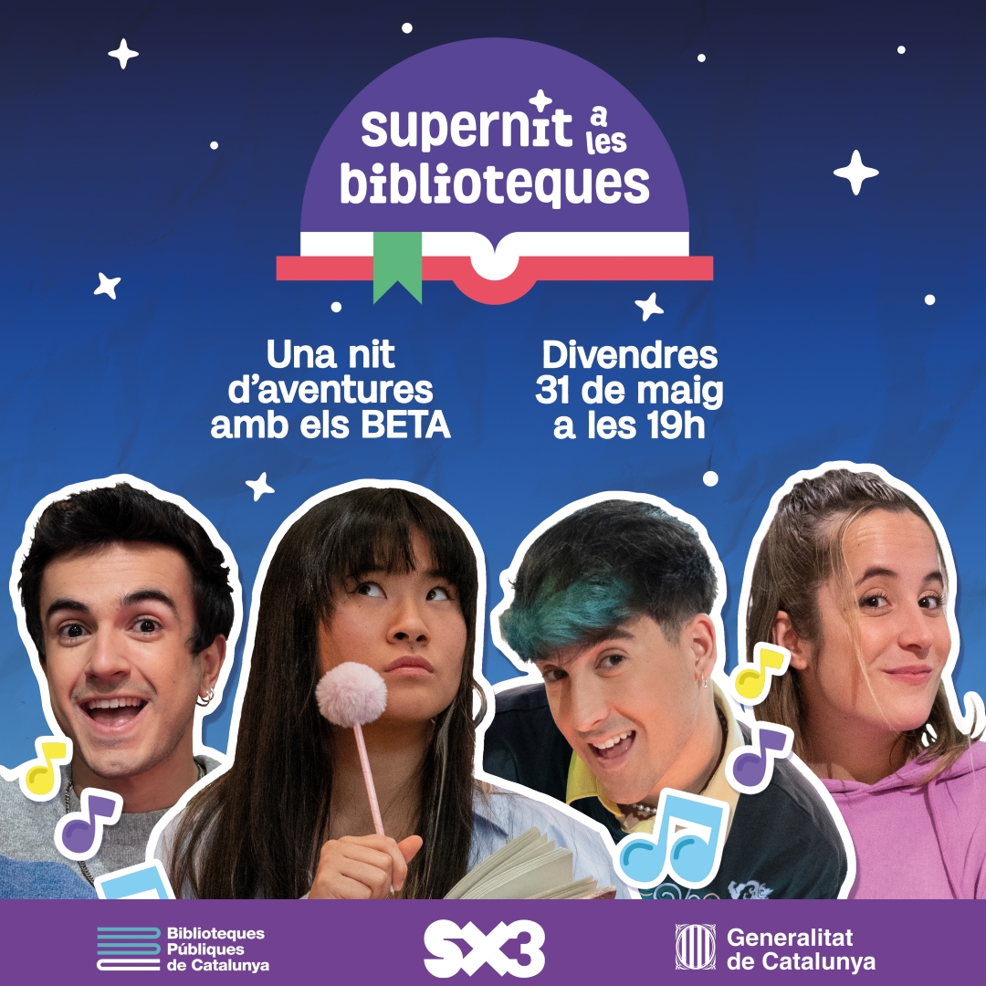 El 31 de maig, a les 19.00, t'esperem a la #Supernit2024! Hi ha un virus que amenaça d'eliminar tots els llibres! Ens ajudes a aturar-lo? Inscripcions presencials a la @bibliovendrell, per telèfon 977662118, a la #saladelecturadecoma_ruga per telèfon 977680558