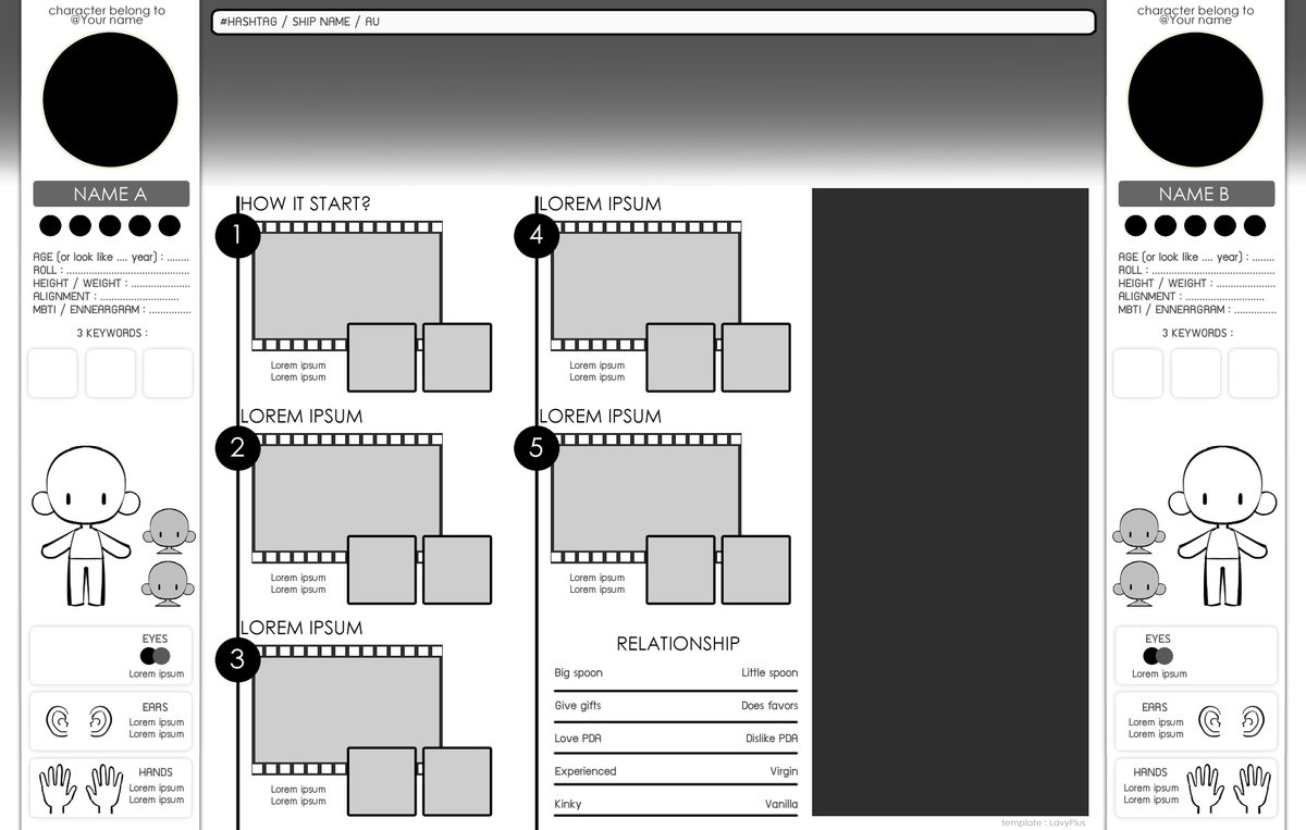 ทำไว้เยอะแยะมาก เลยเอามาปล่อยทีเดียว

oc template
feel free to use / edit no need to credit me!

link in next mention

- สามารถปรับเปลี่ยนสี ขนาด อะไรต่าง ๆ ได้ตามใจชอบ
- ไม่จำเป็นต้องให้เครดิต  (ลบออกได้)
- ลิงก์เมนชั่นถัดไปค่ะ