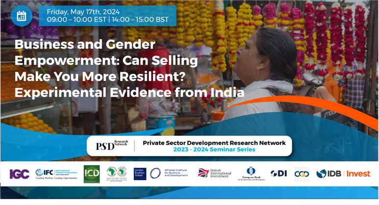 On Friday 17th May, the Wheeler Institute is hosting the next PSDRN seminar on Business and Gender Empowerment with Dr. Iris Steenkamp and Professor Rajesh Chandy: bit.ly/3whVtSZ