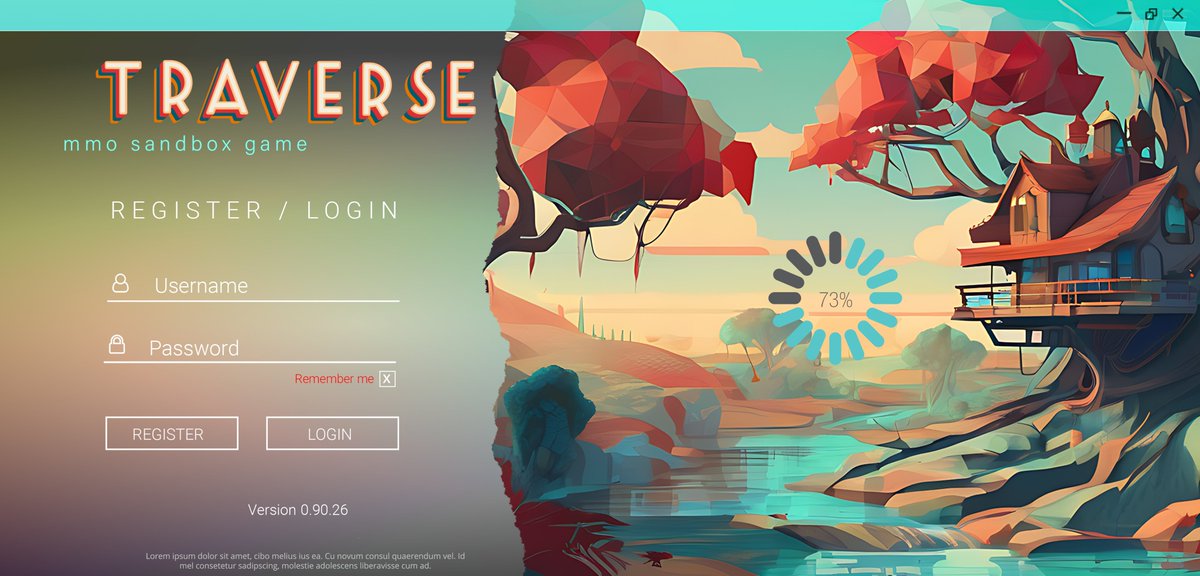 aztar_traverse's tweet image. New login screen added. #gamedev #mmo #sandbox #indiedev #lowpoly #UE5