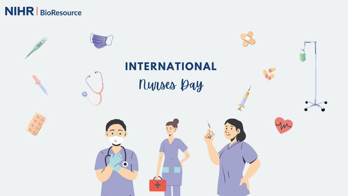 Today is #InternationalNursesDay🙌This years theme is 'Our Nurses. Our Future. The economic power of care.' A huge thank you to all nurses for your hard work including our amazing @NIHR_Newc_CRF team who are the backbone of the BioResource and committed to recruiting volunteers👏
