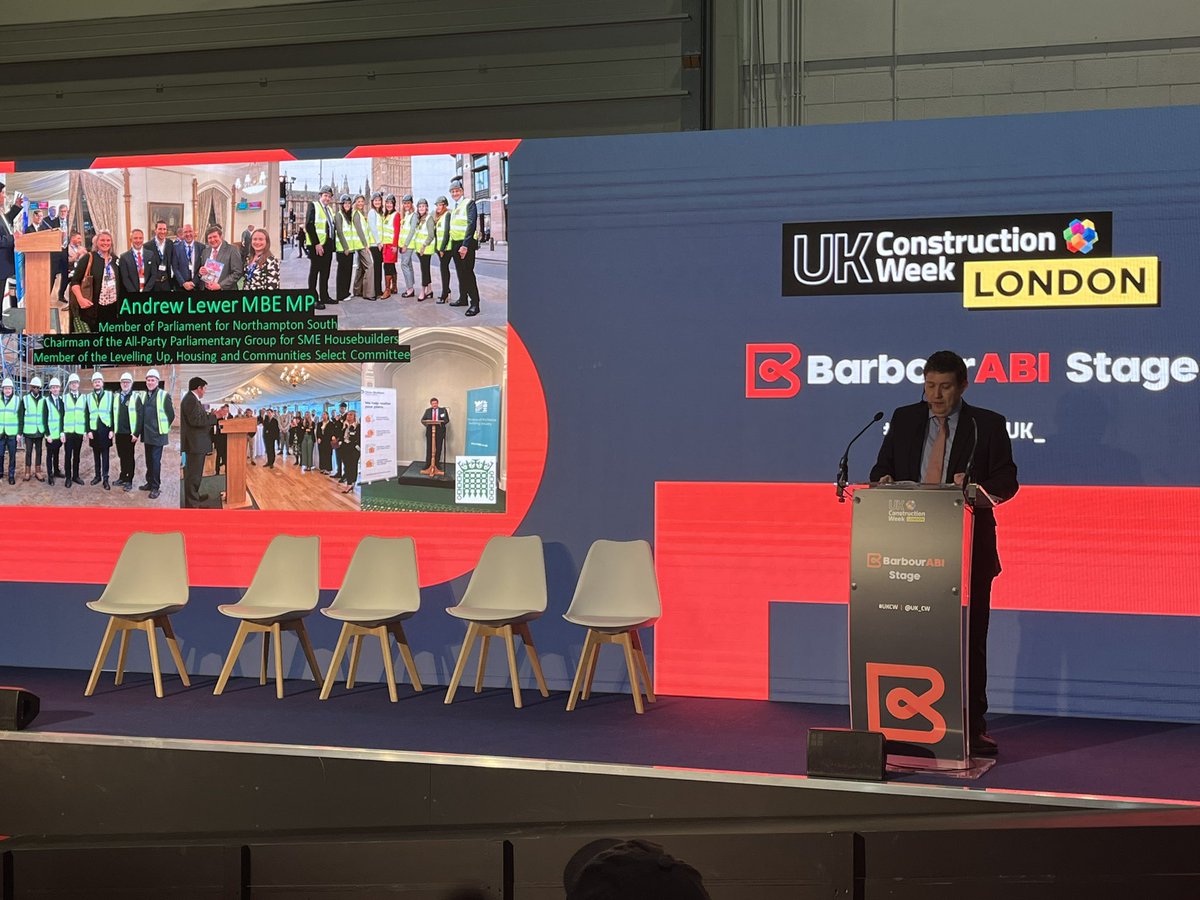 Right now on the @BarbourABI Stage @ALewerMBE is detailing his builder’s manifesto👷👷‍♀️ Don’t miss the final day of #UKCW2024 London!