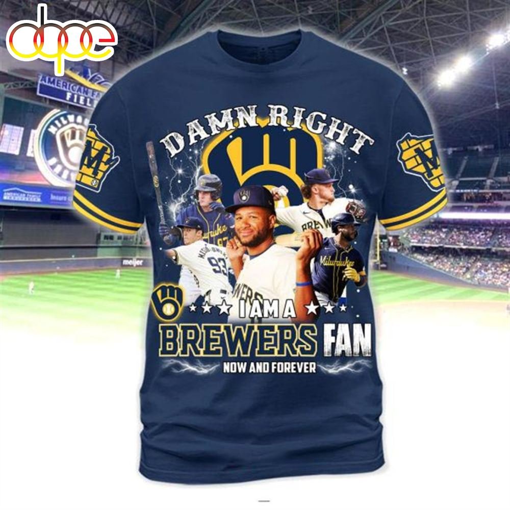 Damn Right I am A Milwaukee Brewers MLB Fan Now And Forver 3D T-Shirt
musicdope80s.com/product/damn-r…
#MilwaukeeBrewersMLB #DamnRight #sports